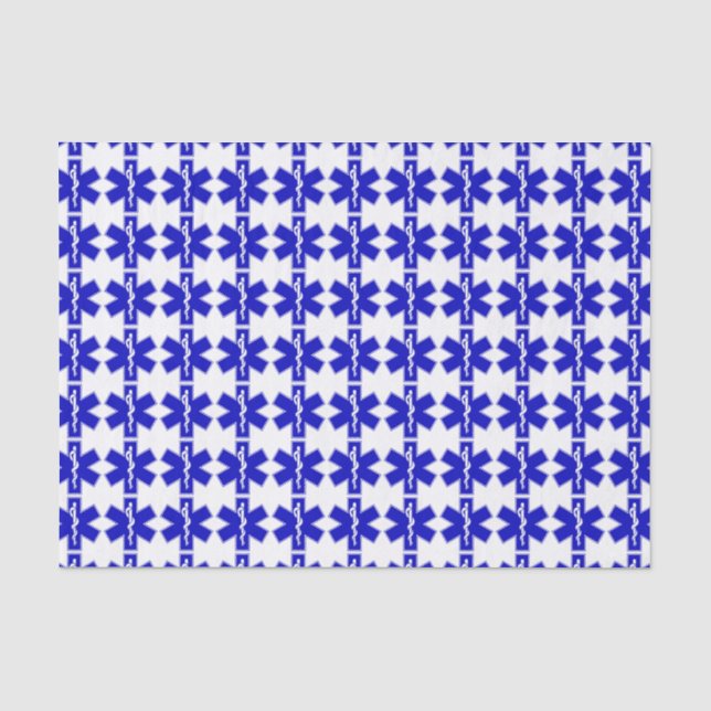Star of Life (EMT) Tissue Paper (Front)