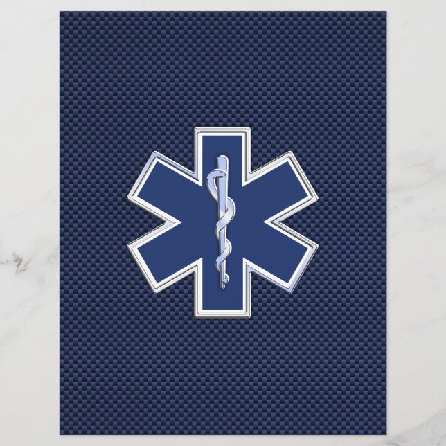 Star of Life Paramedic Emergency Medical Services Flyer (Front)