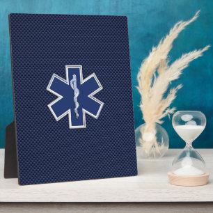 Star of Life Paramedic Emergency Medical Services Plaque