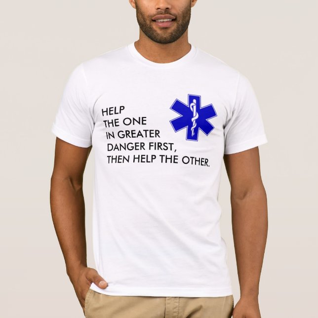 Star of Life - personalized text T-Shirt (Front)