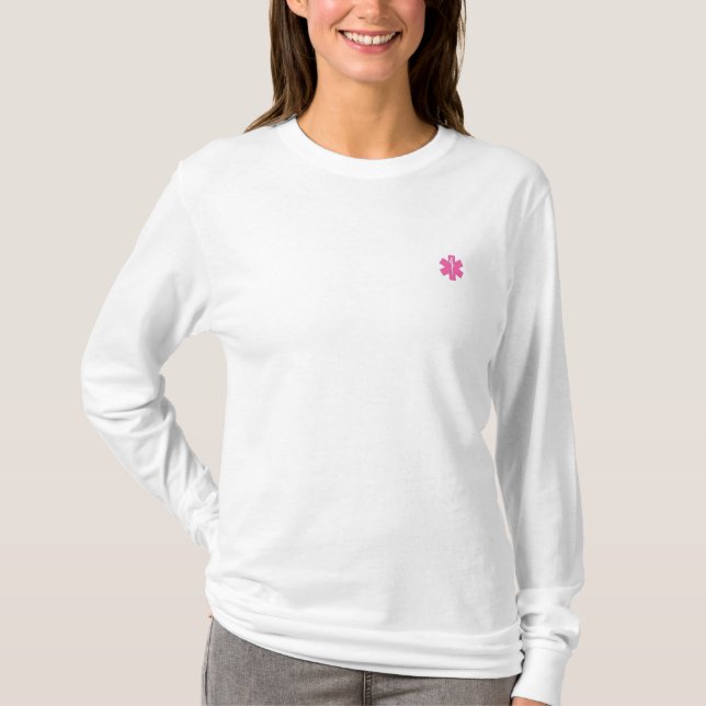 Star of life pink Front & Back Hoody (Front)