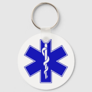 Star of Life symbol Keychain