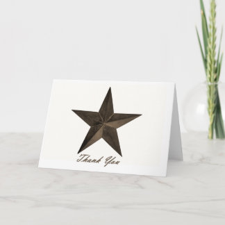Star of Texas Thank You Card