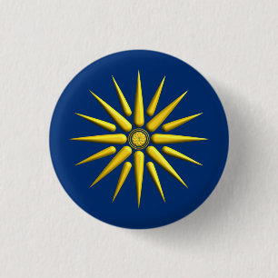 Star of Vergina 1 Inch Round Button