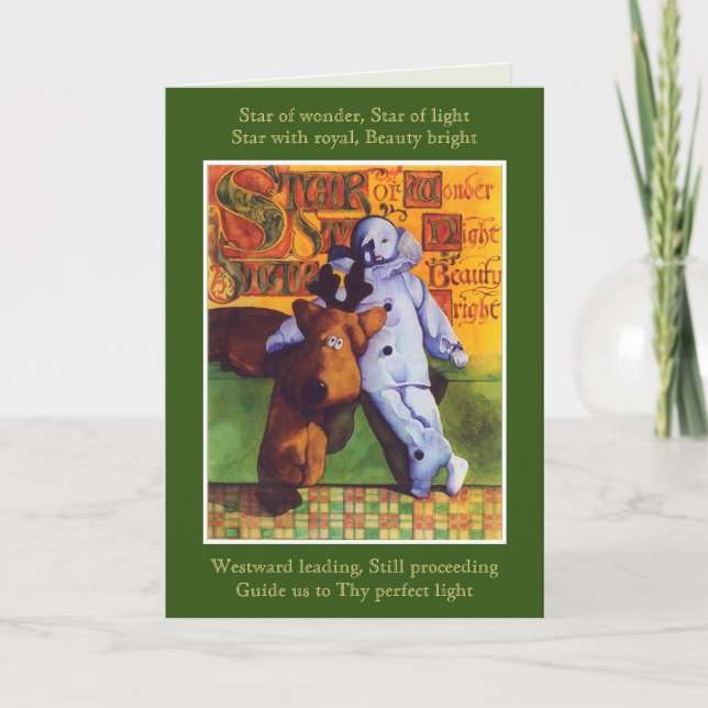 STAR OF WONDER Christmas Note Card (Front)