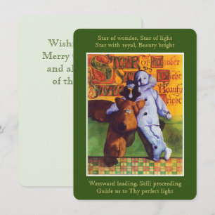 STAR OF WONDER Flat Christmas Note Card