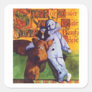 STAR OF WONDER Small Square Stickers 