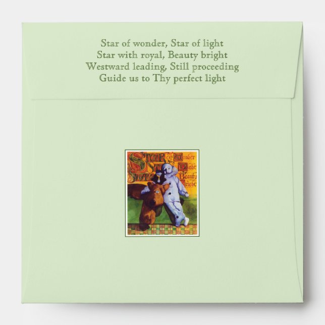 STAR OF WONDER Square Envelope (5.25x5.25 cards) (Back (Top Flap))