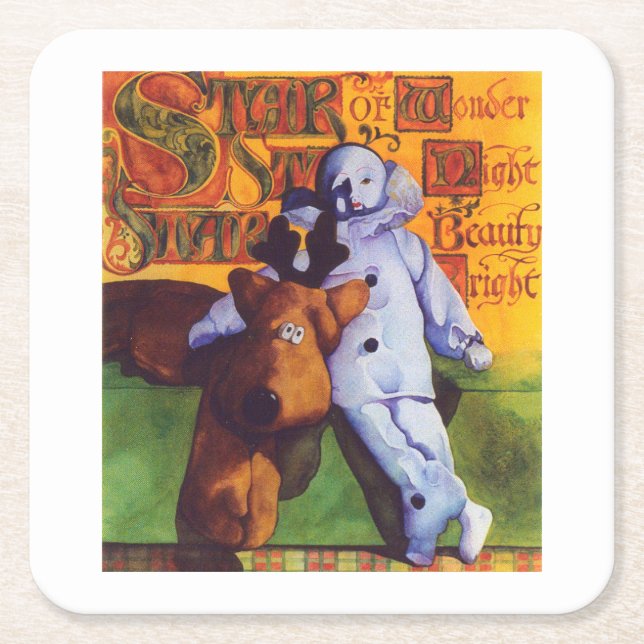 STAR OF WONDER Square Paper Coasters  (Front)
