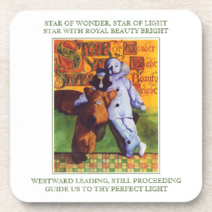STAR OF WONNER Dessous de verre en plastique dur +
