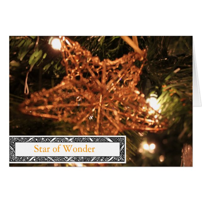 STAR OFWONDER CHRISTMAS CARDS (Front Horizontal)