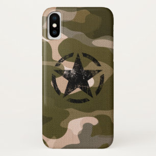 Star on Burlap style Case-Mate iPhone Case