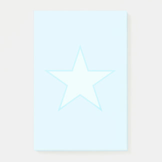 Star on Light Blue Post-it Notes