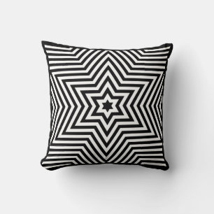 Star Optical Square Throw Pillow