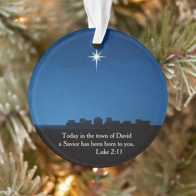 Star over Bethlehem - symbol of the birth of Jesus Ornament (Tree)