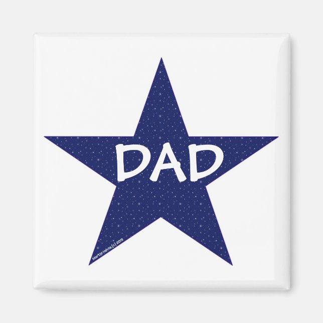 Star Papa Magnet (Devant)