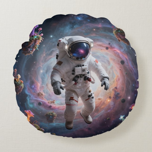 Star Path - Journey Through the Universe´2 Round Pillow (Front)