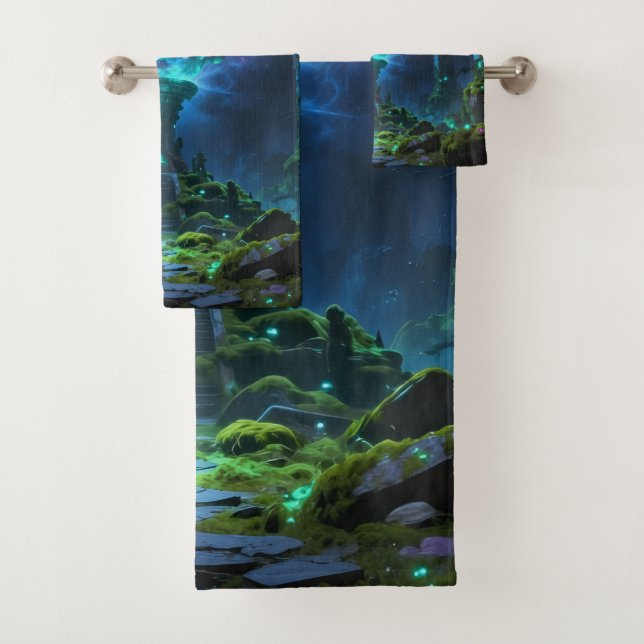 Star Path - Journey Through the Universe Bath Towel Set (Insitu)