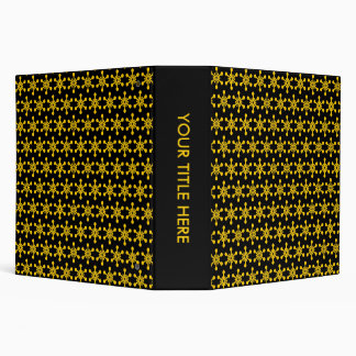 Star Pattern (2.0) - Amber on Black Binder