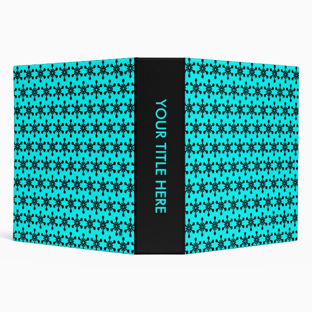 Star Pattern (2.0in) - Cyan Binder (Background)