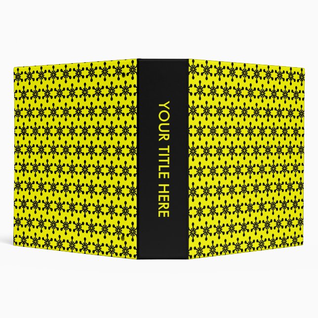 Star Pattern (2.0in) - Yellow Binder (Background)