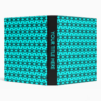 Star Pattern - Cyan Binder