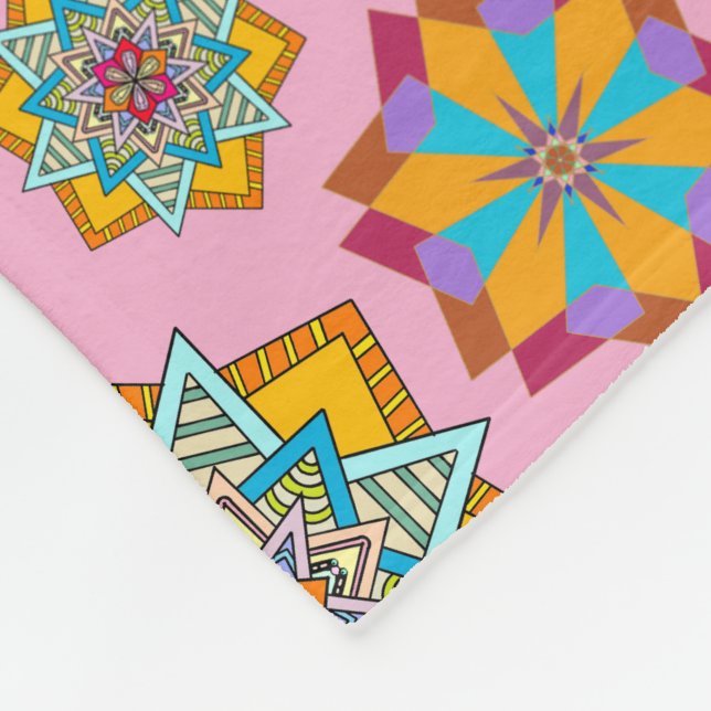 star pattern fleece blanket (Corner)