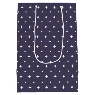 Star Pattern Gift Bags   Minimal Celestial Stars 