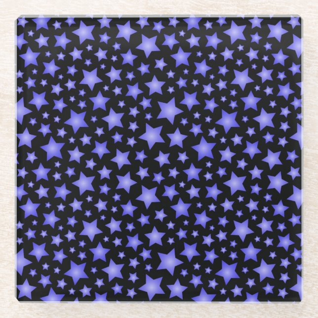 Star pattern glass coaster (Front)