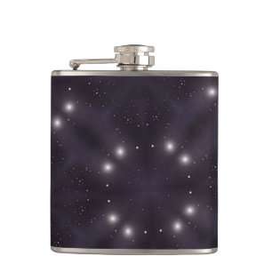 Star pattern hip flask