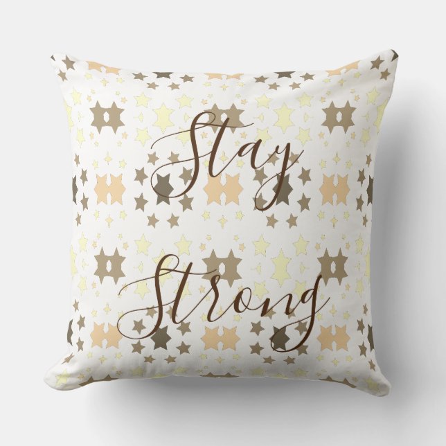 Star Pattern Stay Strong Pillow (Front)