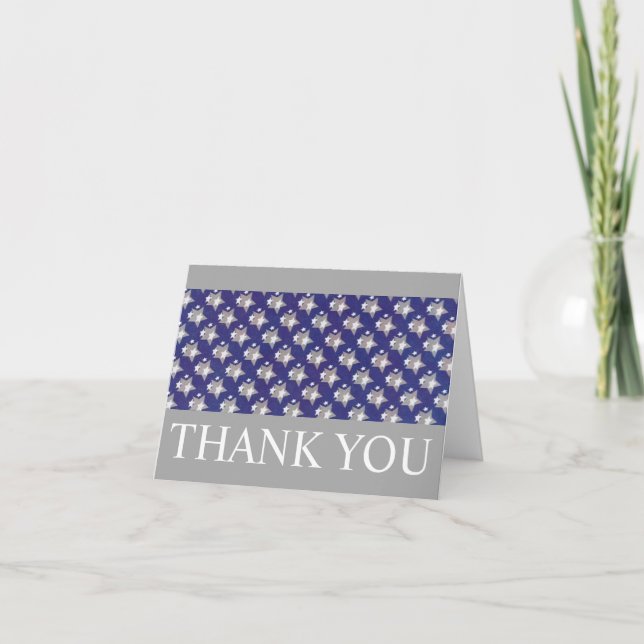 Star Pattern THANK YOU Card (Front)