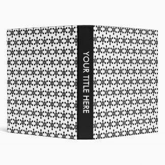 Star Pattern - White Binder