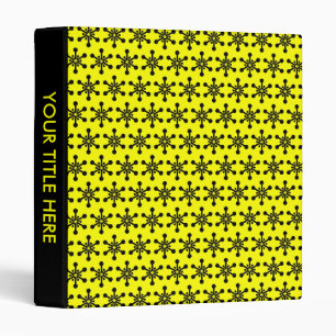 Star Pattern - Yellow Binder
