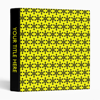 Star Pattern - Yellow Binder