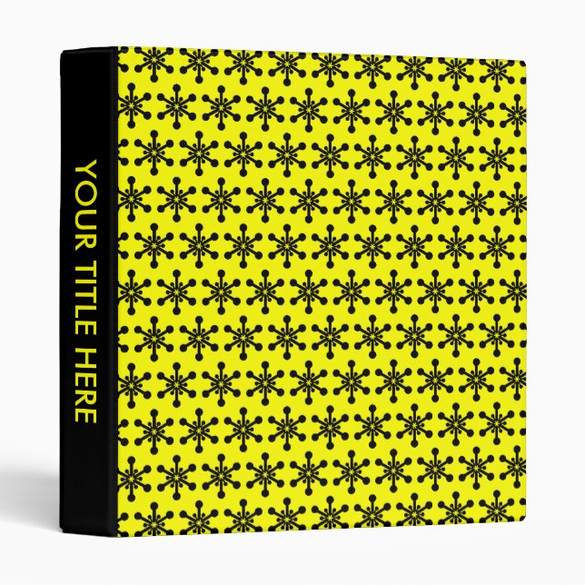 Star Pattern - Yellow Binder (Front/Spine)