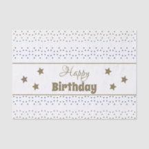 Star Patterned Tissue Paper For Birthday