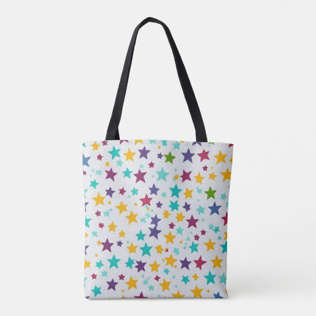 Star patterned tote bag (Back)