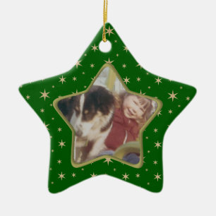 Star photo Christmas ornament