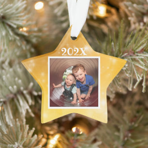 Star Photo Kids Keepsaké Date de Noël Ornement
