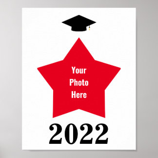 Star Picture Shape Frame  Poster