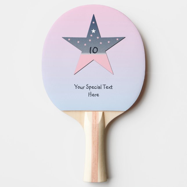 Star Ping Pong Paddle (Front)