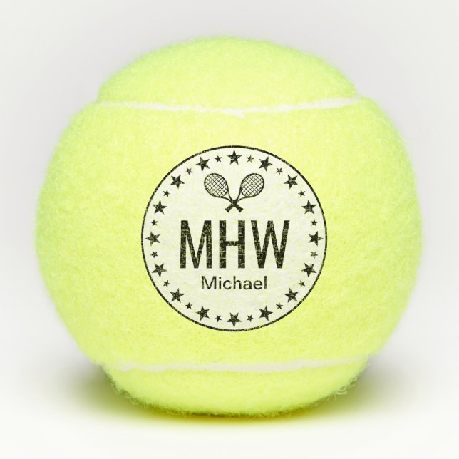 Star Player Custom Tennis Balls (Front)