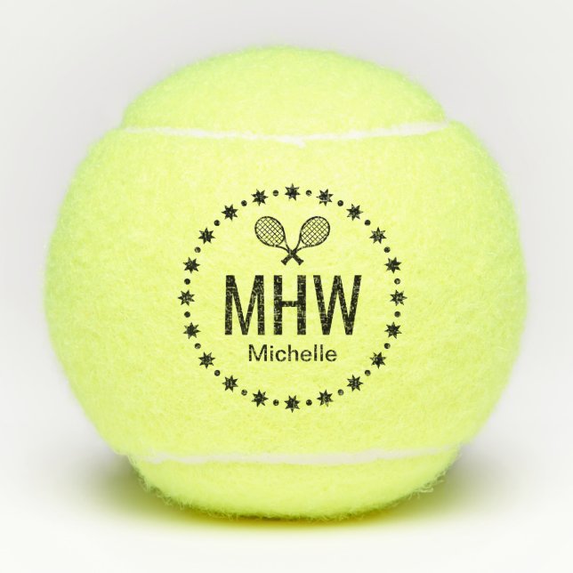 Star Player Custom Tennis Balls (Front)