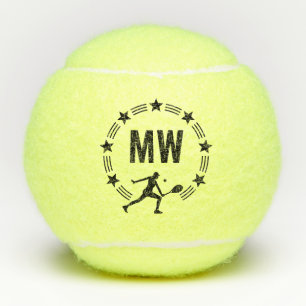 Star Player Monogrammed Tennis Balls
