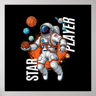 Star Player - Space Basketball Vibes  Poster