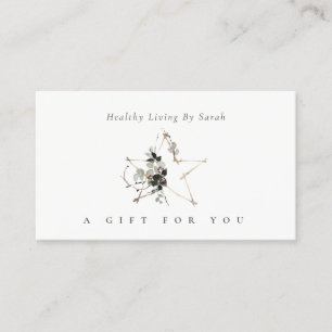 Star Poinsettia Leafy Festive Gift Certificate