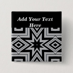 Star Point_ 2 Inch Square Button