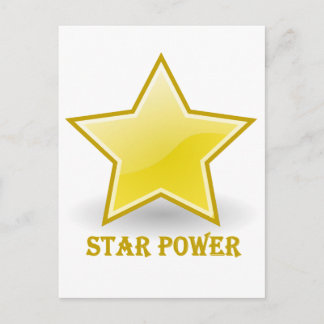 Star Power with a Gold Star Postcard