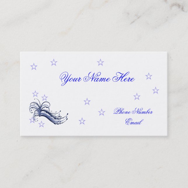 Star Profile Cards Template (Front)